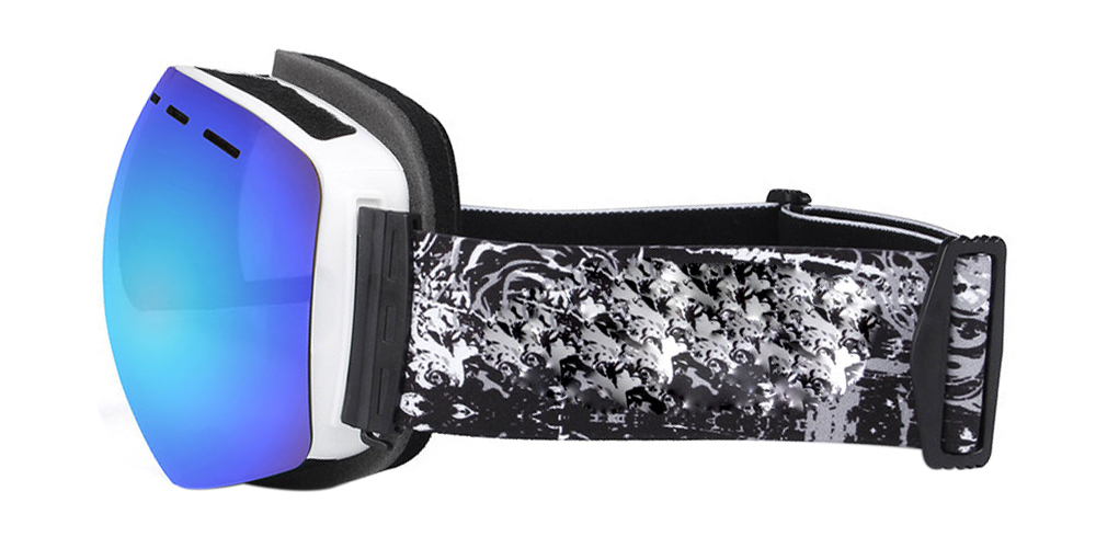 Matrix Aspen Prescription Ski and Snowboard Goggles Blue - Dual Layer Anti Fog Lenses - Impact Resistance and UV Blocking Snow Glasses