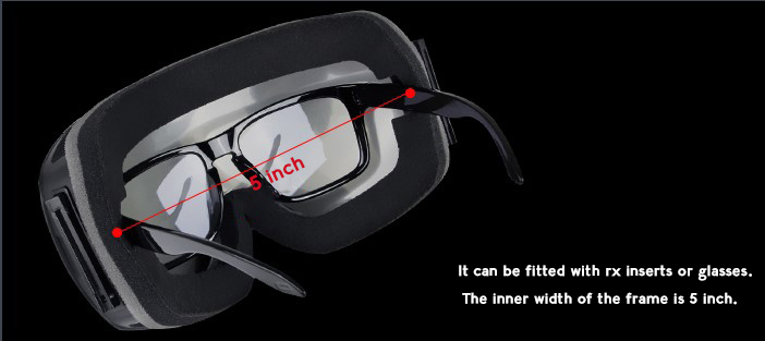 Matrix Aspen Prescription Ski and Snowboard Goggles Silver - Dual Layer Anti Fog Lenses - Impact Resistance and UV Blocking Snow Glasses