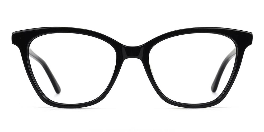 Pacoima Cat Eye Prescription Glasses - Hand Made Acetate - Black