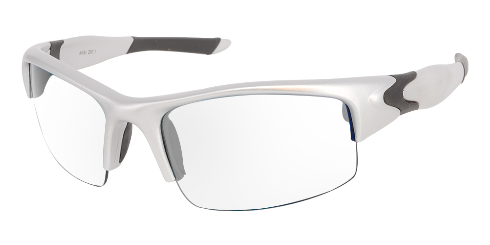 Norfork Prescription Safety Glasses Silver -- ANSI Z87.1 Rated