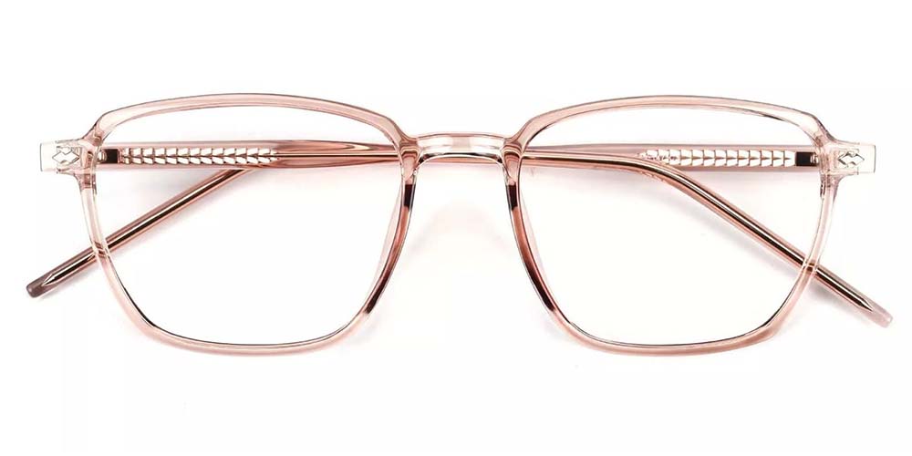 Joliet Prescription Glasses - Light & Strong TR90 - Clear Pink