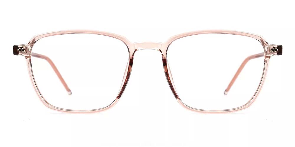 Joliet Prescription Glasses - Light & Strong TR90 - Clear Pink