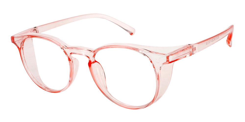 Fusion Seattle Prescription Safety Glasses Pink -- Best Protective Eyewear For Doctors, Nurses or Office Workers