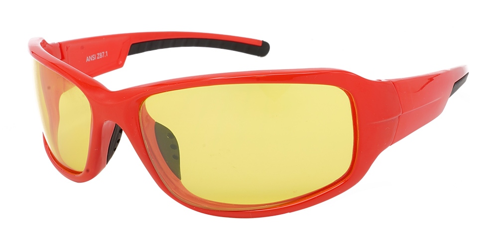 Tacoma Prescription Safety Glasses Red -- ANSI Z87.1 Rated