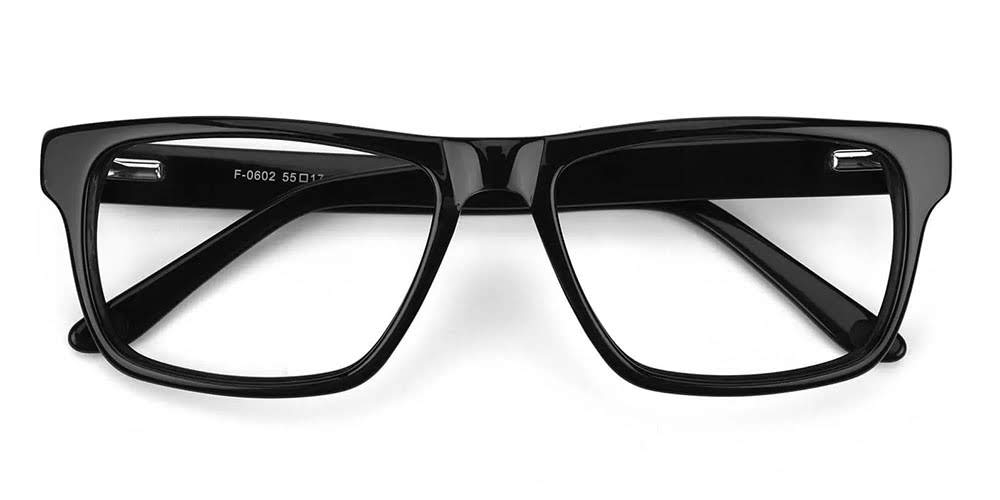 Hillsboro Acetate Eyeglasses Black