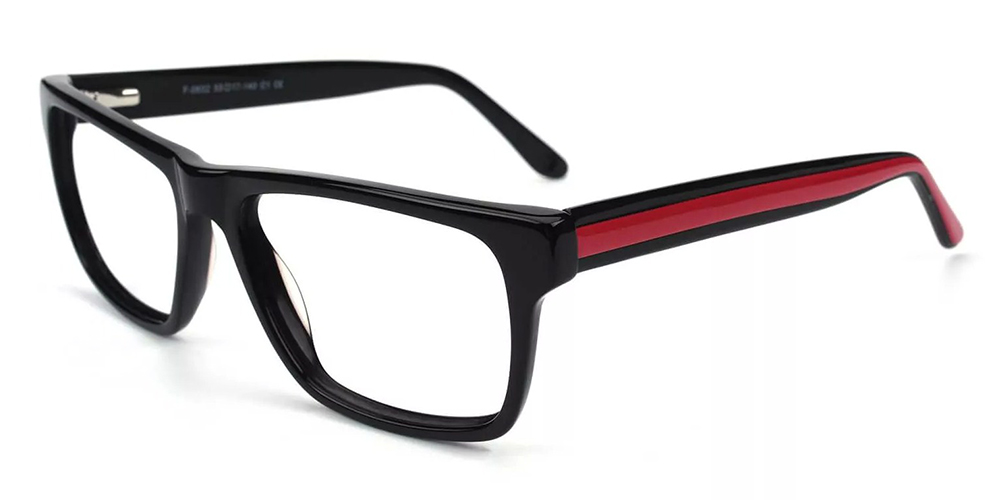 Hillsboro Acetate Eyeglasses Black