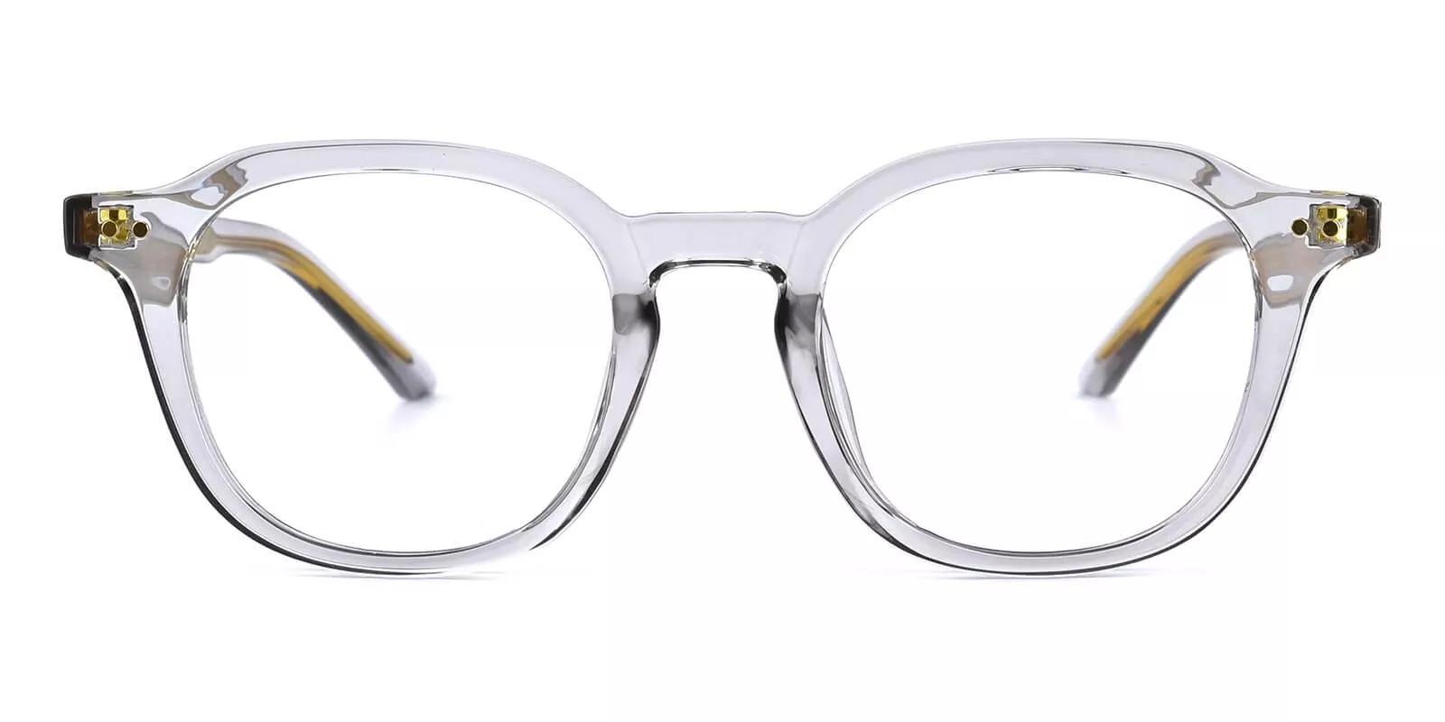 Edison Acetate Eyeglasses Gray Clear