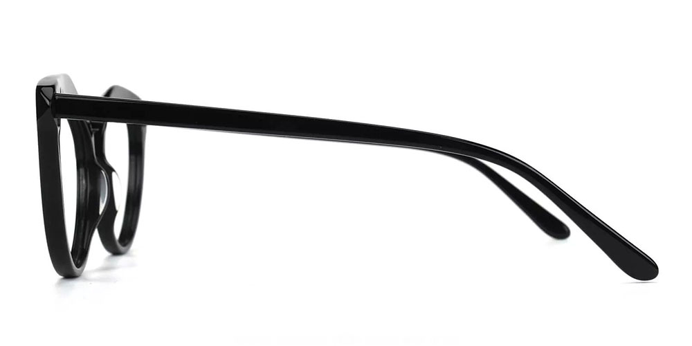 Provo Clip On Prescription Sunglasses - Hand Made Acetate - Black