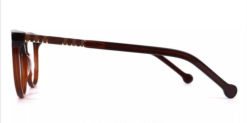 Pueblo Cat Eye Prescription Glasses - Handmade Acetate - Brown