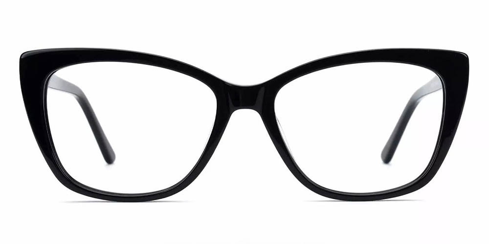 Everett Cat Eye Prescription Eyeglasses Black