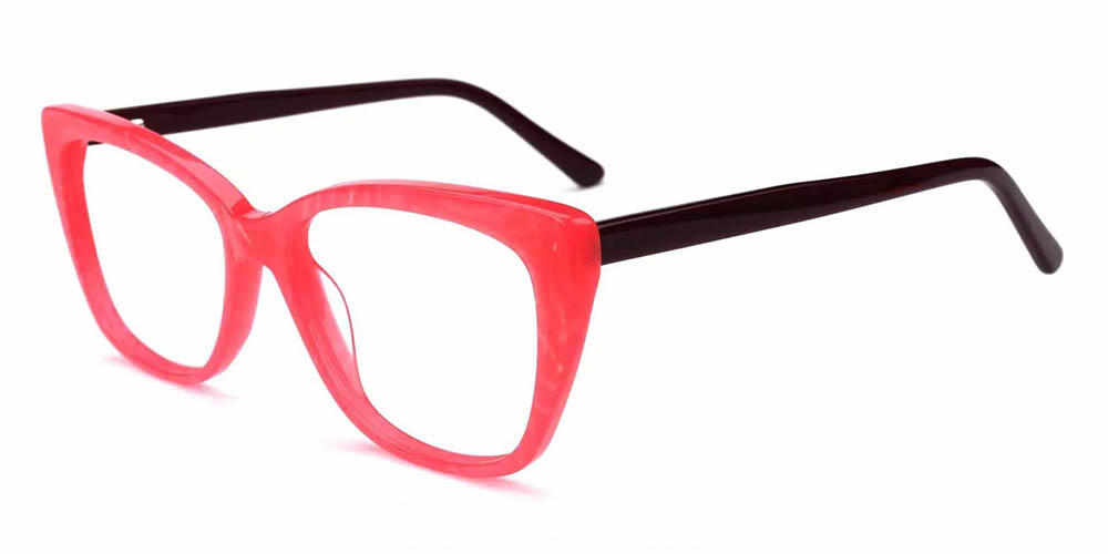 Everett Cat Eye Prescription Eyeglasses Red