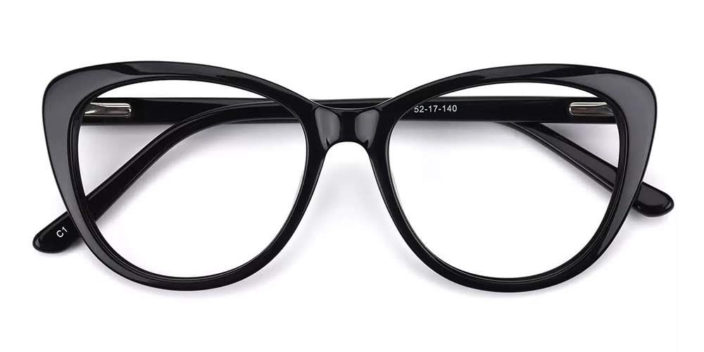 Marina Cat Eye Women Eyeglasses Black