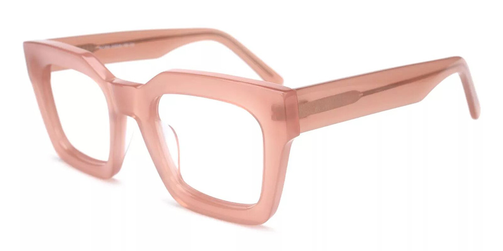 Mobile Prescription Glasses - Handmade Acetate - Pink