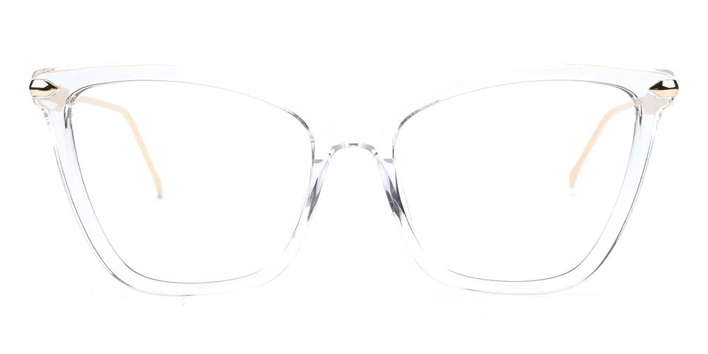 Hampton Cat Eye Prescription Glasses - Handmade Acetate - Clear