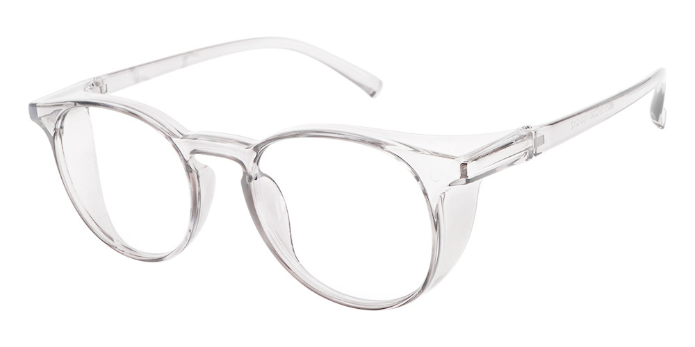 Fusion Seattle Prescription Safety Glasses Clear -- Best Protective Eyewear For Doctors, Nurses or Office Workers