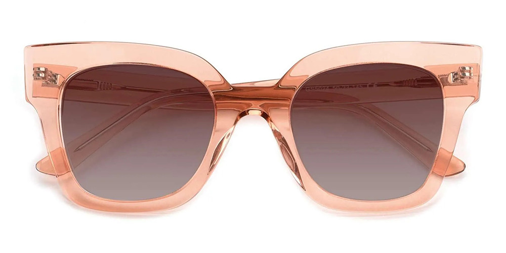 Etna Cat Eye Prescription Sunglasses Orange Acetate For Women 