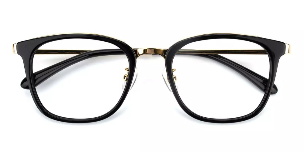 Vista Acetate Eyeglasses Black