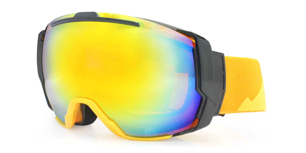 Fusion Keystone Prescription Ski and Snowboard Goggles Matte Yellow - Dual Layer Anti Fog Lenses - Impact Resistance and UV Blocking Lenses