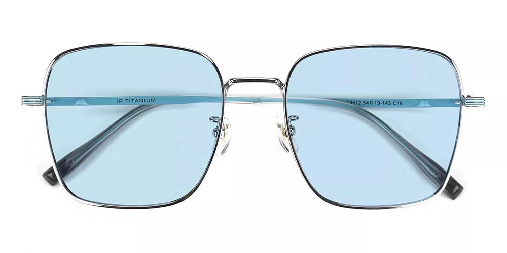 Oakland Prescription Sunglasses - Titanium Frame - Silver