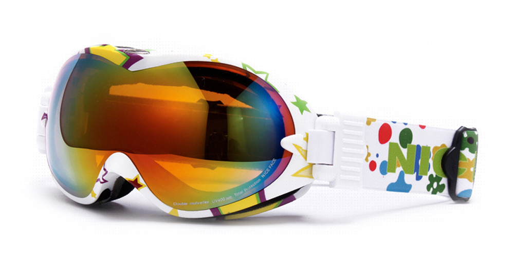 Matrix Panorama Prescription Ski and Snowboard Goggles Rainbow - Dual Layer Anti Fog Lenses - Impact Resistance and UV Blocking Snow Glasses