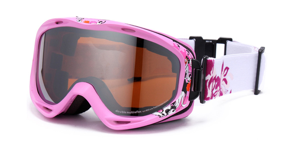 Matrix Fernie Prescription Ski and Snowboard Goggles Pink - Dual Layer Anti Fog Lenses - Impact Resistance and UV Blocking Snow Glasses