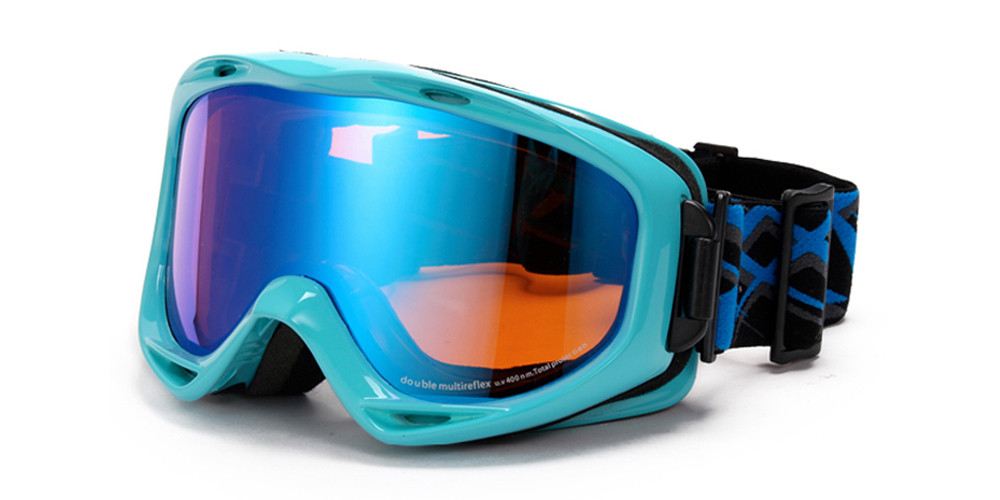 Matrix Fernie Prescription Ski and Snowboard Goggles Blue - Dual Layer Anti Fog Lenses - Impact Resistance and UV Blocking Snow Glasses
