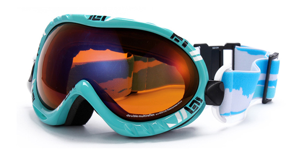 Matrix Bromont Prescription Ski and Snowboard Goggles Blue - Dual Layer Anti Fog Lenses - Impact Resistance and UV Blocking Snow Glasses