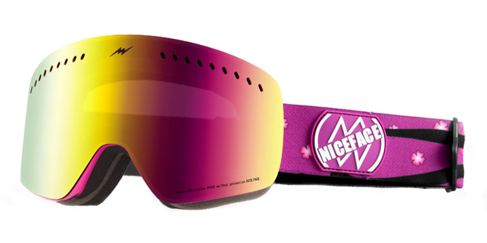 Matrix Stoneham Prescription Ski and Snowboard Goggles Red - Dual Layer Anti Fog Lenses - Impact Resistance and UV Blocking Snow Glasses