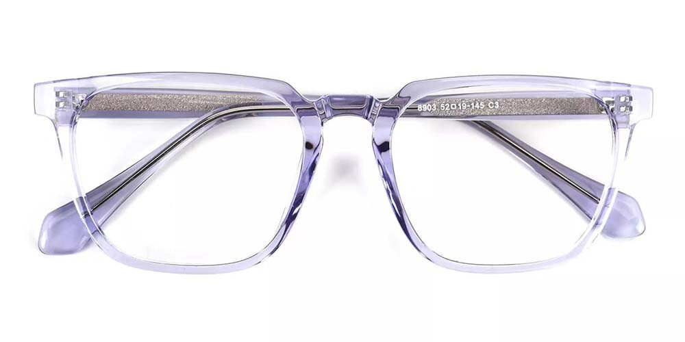 San Mateo Prescription Glasses Clear Purple