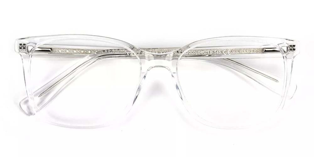  Lowell Prescription Glasses -- Hand Made Acetate -- Clear 
