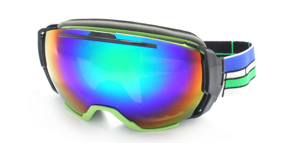 Fusion Keystone Prescription Ski and Snowboard Goggles Matte Green - Dual Layer Anti Fog Lenses - Impact Resistance and UV Blocking Lenses