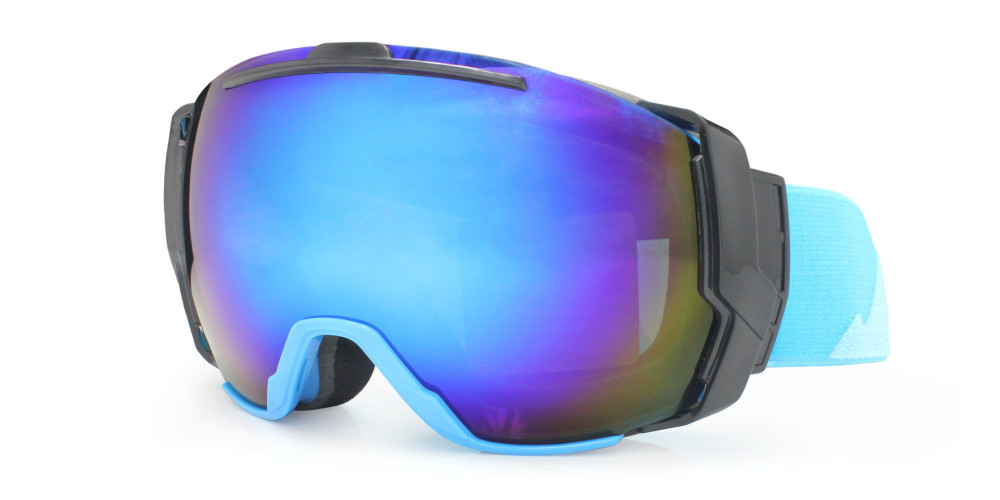 Fusion Keystone Prescription Ski and Snowboard Goggles Blue - Dual Layer Anti Fog Lenses - Impact Resistance and UV Blocking Lenses