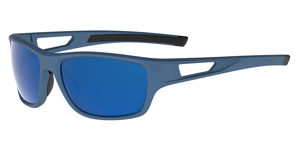 Matrix Salem Prescription Sports Safety Sunglasses Blue For Men and Women - Cycling, Running and Baseball Glasses