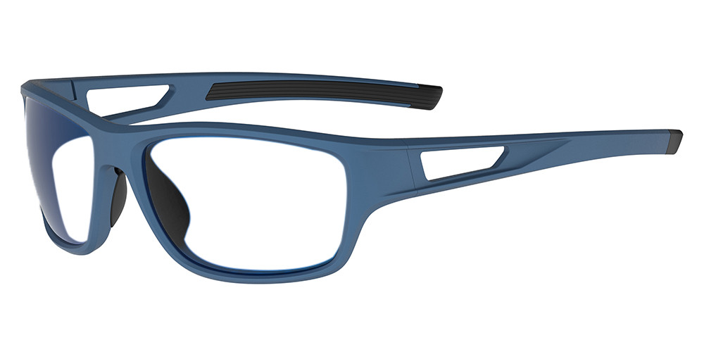 Matrix Salem Prescription Safety Glasses Blue - ANSI Z87.1 Certified - Construction, Industrial or Tactical Glasses