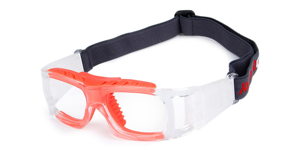 Creston Prescription Sports Goggles Red --  Baseball, Soccer,  Basketball and Football Glasses