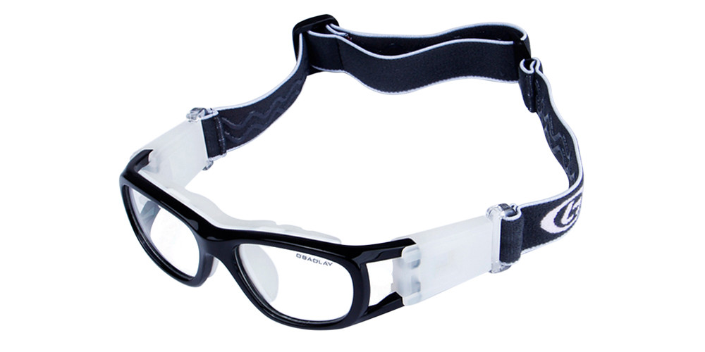 Supera Kids Prescription Sports Goggles Black --  Baseball, Soccer,  Basketball and Football Glasses