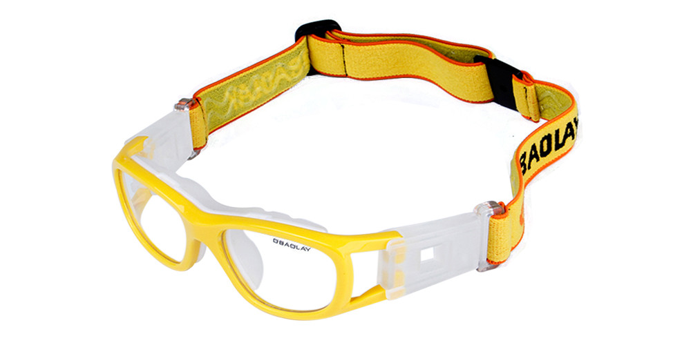 Supera Kids Prescription Sports Goggles Yellow --  Baseball, Soccer,  Basketball and Football Glasses
