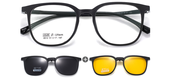 Provo Polarized Clip On Prescription Sunglasses and Eyeglasses