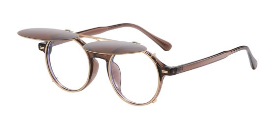 Provo Prescription Eyeglasses - Polarized Clip On Sunglasses - Dual Detachable and Flip Up Design for Indoor Outdoor Use 