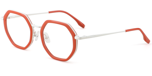 Elena Prescription Eyeglasses Orange
