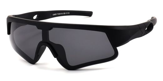 Liam Black Small Prescription Sports Glasses For Kids and Adult - Bendable Impact Resistant  - Youth Soccer, Football, Basketball, Baseball Eyewear