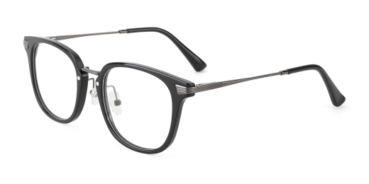 Hailey Prescription Glasses Black - Spring Hinge Eyeglasses