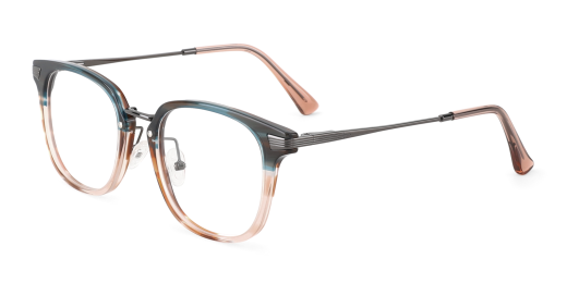 Hailey Prescription Glasses Demi Amber - Spring Hinge Eyeglasses