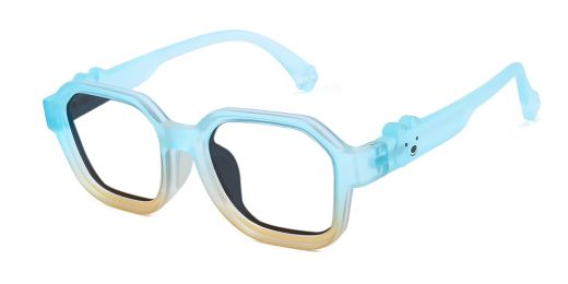 Sophia Light Blue RX Glasses For Youth - Kids Friendly Impact Resistant   - Boys and Girls Prescription Eyeglasses 