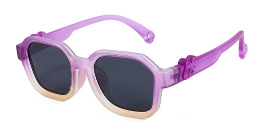 Sophia Purple RX Sunglasses For Youth - Kids Friendly Impact Resistant   - Boys and Girls Prescription Eyeglasses 