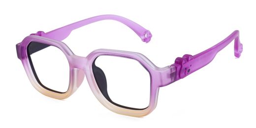 Sophia Purple RX Glasses For Youth - Kids Friendly Impact Resistant   - Boys and Girls Prescription Eyeglasses 