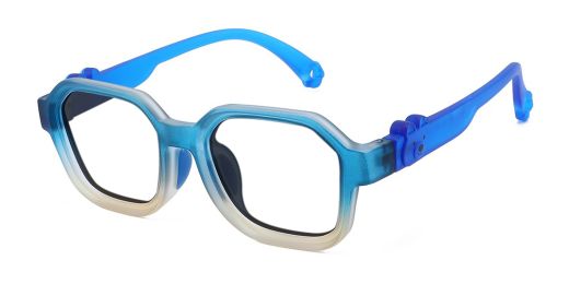 Sophia Blue RX Glasses For Youth - Kids Friendly Impact Resistant   - Boys and Girls Prescription Eyeglasses 