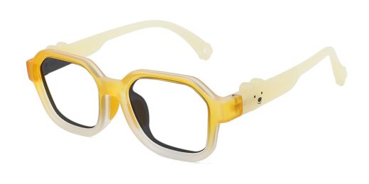 Sophia Yellow RX Glasses For Youth - Kids Friendly Impact Resistant   - Boys and Girls Prescription Eyeglasses 