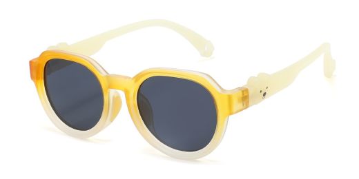 Emma Yellow RX Sunglasses For Youth - Kids Friendly Impact Resistant   - Boys and Girls Prescription Eyeglasses 