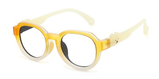 Emma Yellow RX Glasses For Youth - Kids Friendly Impact Resistant   - Boys and Girls Prescription Eyeglasses 